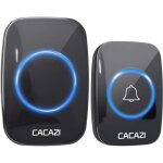 Sonnette sans fil cacazi étanche 300m 60 commutation de musique, 5 niveaux de volume, prise batterie ... Sonnette sans fil cacazi étanche 300m 60 commutation de musique, 5 niveaux de volume, prise batterie ...