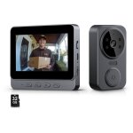 Sonnette vid�o sans fil ext�rieure ? cam�ra hd 30w ? �cran 4, 3 pouces ? vision nocturne 120� ? audio ...