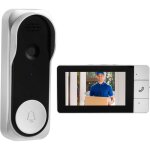 Sonnette sans fil avec cam�ra, visiophone vid�o ext�rieur, sonnette vid�o �tanche ip65 1080p avec �cran ...