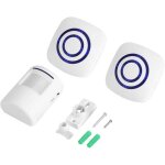 Sonnette sans fil detecteur de mouvement carillon de porte el�ctrique 36 m�lodies alarme de s�curit� ...