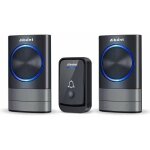 Sonnette sans fil : sonnette lectronique tanche ip65 avec porte de 200 m, kit comprenant 1 sonnette ...