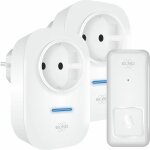 Sonnette sans fil - elro - db4000 - 64 m�lodies - port�e 150 m - �tanch�it� ip44