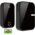 Sonnette sans fil exterieur etanche, ip55 etanche carillon 250 m�tres, kit d'un r�cepteur et d'un emetteur, ...