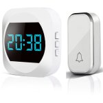 Sonnette sans fil  gnration automatique, horloge, sonnette sans fil tout - en - un, tlavertisseur, ...