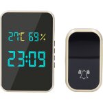 Sonnette sans fil, port�e de 100 m, sonnette auto - aliment�e avec 38 carillons, 4 niveaux de volume, ...