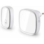 Sonnette sans fil, porte sans fil de 280 m, 36 sonneries, 4 niveaux de volume, sonnette de maison, sonnette ...