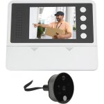Sonnette de sécurité extérieure avec caméra hd, visionneuse numérique grand angle, 4 sonneries, interphone ... Sonnette de sécurité extérieure avec caméra hd, visionneuse numérique grand angle, 4 sonneries, interphone ...