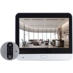 Sonnette vido, 2 mp 1080p 5000 mah, dtection infrarouge pir, vision nocturne, camra intelligente ?il ...