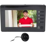 Sonnette vid�o, cam�ra judas, cam�ra de porte smart vision, �cran 4, 3 pouces, vision nocturne, sonnette ...