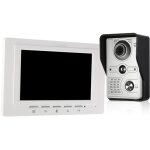 Sonnette vido filaire 7 pouces avec moniteur d'intrieur ir - cut, camra extrieure tanche  la pluie, ...