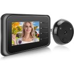 Sonnette vid�o intelligente sans fil - cam�ra de surveillance porte avec �cran lcd 2. 4  - vision nocturne ...