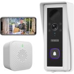 Sonnette vid�o sans fil 2k, cam�ra de s�curit� intelligente wi - fi 2, 4 ghz, d�tection de mouvement, ...