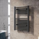 Sonni - sche - serviette eau chaude radiateur sche - serviettes raccord central 70x50cm anthracite