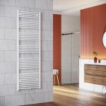 Radiateur salle de bain 1800x600 mm blanc radiateur de salle de bain raccord central chauffe - serviettes ... Radiateur salle de bain 1800x600 mm blanc radiateur de salle de bain raccord central chauffe - serviettes ...