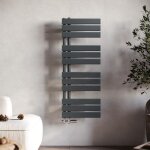 Radiateur s�che - serviettes s�che serviettes 1000x400mm anthracite s�che - serviettes eau chaude vertical ...