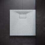 Sonni receveur de douche 80x80cm receveur de douche plat de haute qualit pour cabine de douche salle ...
