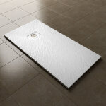 Sonni - receveur de douche rectangulaire 140x70cm smc blanc antidrapant