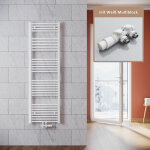 Sonni sèche - serviettes salle de bain 1600x500mm radiateur de salle de bain blanc radiateur tête thermostatiq ... Sonni sèche - serviettes salle de bain 1600x500mm radiateur de salle de bain blanc radiateur tête thermostatiq ...