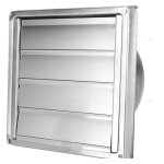 Fitags - sortie d'air carre mobile 150mm couvercle de ventilation d'extracteur de sortie de hotte murale ...