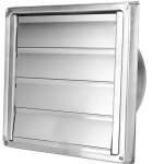 Sortie d'air carre mobile 150mm couvercle de ventilation d'extracteur de sortie de hotte murale extrieure ...