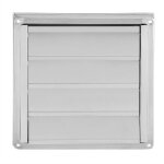 Sortie de ventilateur d'extracteur de sche - linge carr d'vent de mur d'acier inoxydable de 95mm