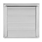 Sortie de ventilateur d'extracteur de s�che - linge carr� d'�vent de mur d'acier inoxydable de 95mm