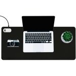 Sous - main chauffant, 80x33 cm tapis de souris chauffant, avec 3 niveaux de chauffage et 3 heures d'arr�t ...