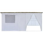 Souccah en kit nina ajustable 5 x 3 m - 4 rouleaux de canisse en bambou et 5 tasseaux de bois