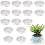 Soucoupe pot fleur 15 pi�ces soucoupe plante plastique ronde soucoupe plastique coupelle pot de fleur ...