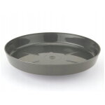 Soucoupe pour pot de fleurs anthracite 12, 6 cm plastique