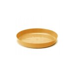 Soucoupe pour pot de fleurs moutarde 14, 5 x 2, 1 cm plastique