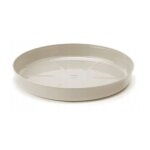 Soucoupe pour pot de fleurs taupe 16, 9 x 2, 4 cm plastique