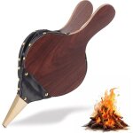 Soufflet de chemine en bois, souffleur de chemine manuel, soufflet en bois, souffleur d'air en bois, ...