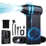 Souffleur d'air sec sans fil  3 vitesses, 180 000 tr / min, batterie 10 000 mah, lumires led pour voiture, ...