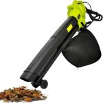 Souffleur de feuilles, aspirateur de feuilles de jardin 3 en 1, aspirateur et broyeur de feuilles de ...