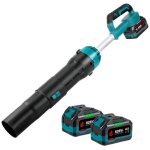 Souffleur de feuilles sans fil 180m / s, 2000 w, 5 vitesses r�glables aspirateur souffleur batterie pour ...