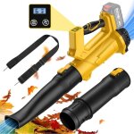 Souffleur de feuilles sans fil pour makita 18v batterie, souffleur sur batterie avec affichage led, 6 ...