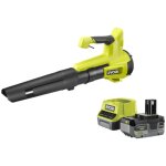 Souffleur turbo jet 18v ryobi soufflerie 160 km / h - batterie 4, 0ah - chargeur - ry18blb - 140
