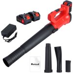 Souffleuse  feuilles lectrique sans fil,  6 vitesses avec 2 batteries et 1 chargeur, pour l'entretien ...