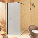 Soulbath - paroi de douche walk - in translucide, verre de scurit mat sabl 8 mm anticalcaire, 60 cm ...