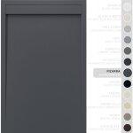 Soulbath receveur de douche - r�sine - gel coat - texture lisse / pierre - antid�rapant - couleur ardoise ...