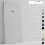 Soulbath receveur de douche - r�sine - gel coat - texture lisse / pierre - antid�rapant - couleur blanc ...