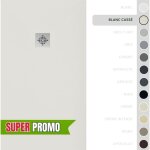 Soulbath receveur de douche - r�sine - gel coat - texture lisse / pierre - antid�rapant - couleur blanc ...