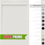 Soulbath receveur de douche - r�sine - gel coat - texture lisse / pierre - antid�rapant - couleur blanc ...