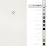 Soulbath receveur de douche - r�sine - gel coat - texture lisse / pierre - antid�rapant - couleur blanc ...