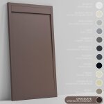 Soulbath - receveur de douche - r�sine - gel coat - texture lisse / pierre - antid�rapant - couleur chocolat ...
