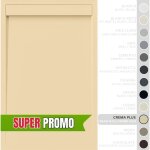 Soulbath receveur de douche - r�sine - gel coat - texture lisse / pierre - antid�rapant - couleur cr�me ...