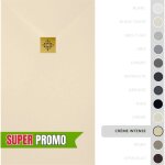 Soulbath receveur de douche - r�sine - gel coat - texture lisse / pierre - antid�rapant - couleur cr�me ...