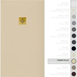 Soulbath receveur de douche - r�sine - gel coat - texture lisse / pierre - antid�rapant - couleur cr�me ...