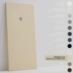 Soulbath receveur de douche - r�sine - gel coat - texture lisse / pierre - antid�rapant - couleur cr�me ...